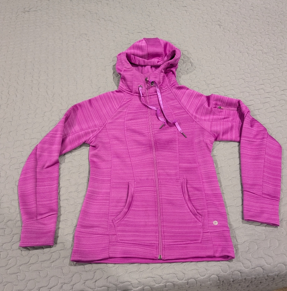Women's zip hoodie, Size L, Pink